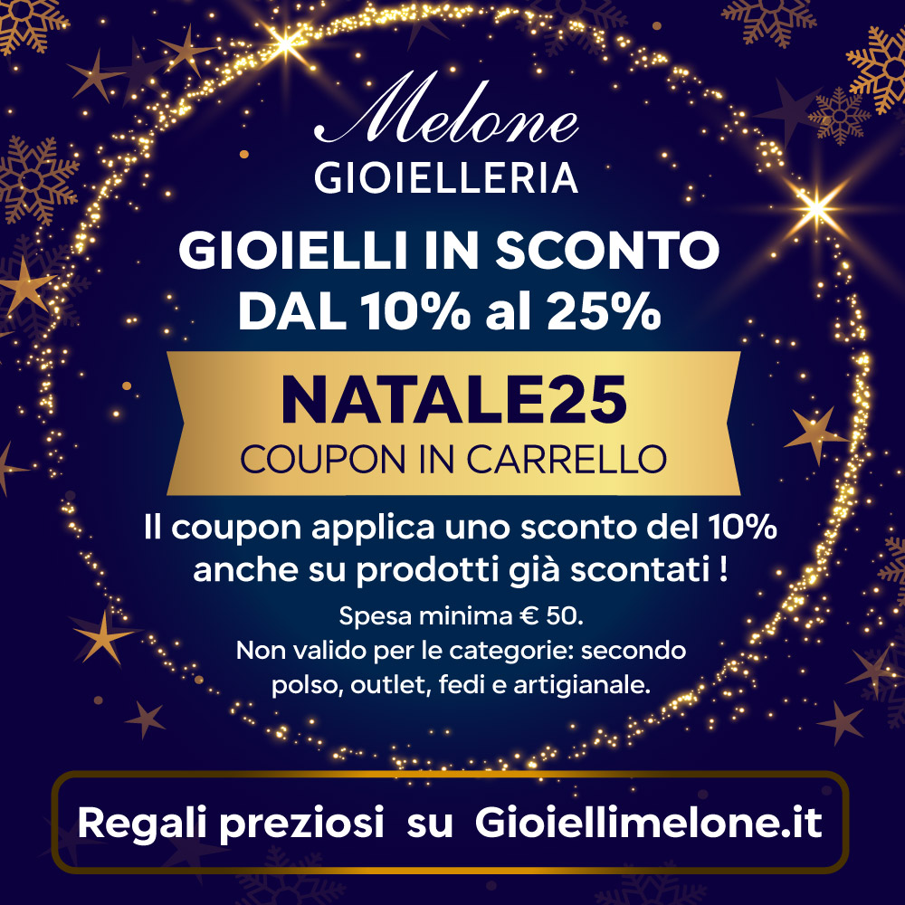 Gioielli sconto Natale dal 10 al 25%